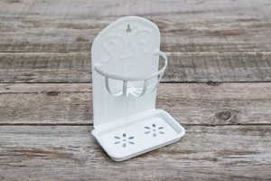 Vintage zománcozott szappantartó