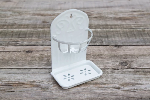 Vintage zománcozott szappantartó